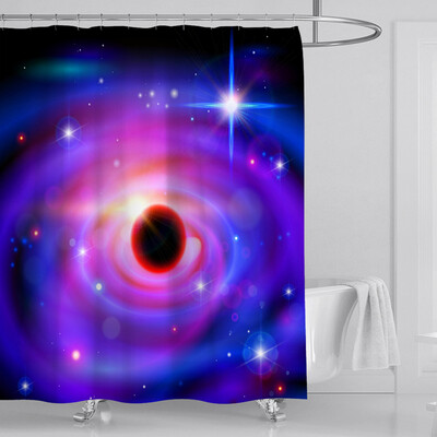

〖Follure〗New Waterproof Shower Curtain with 12 Hooks 3D Printed Bathroom Polyester