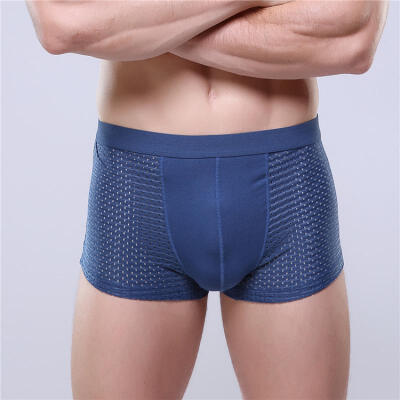 

Mens Ice Silk Boxer Briefs Breathable Openwork Boxers With Pouch