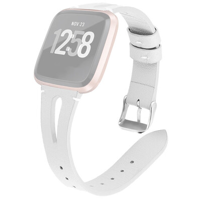 

〖Follure〗Luxury Leather Wrist Watch Strap Band Belt Watch Film For Fitbit versa Lite