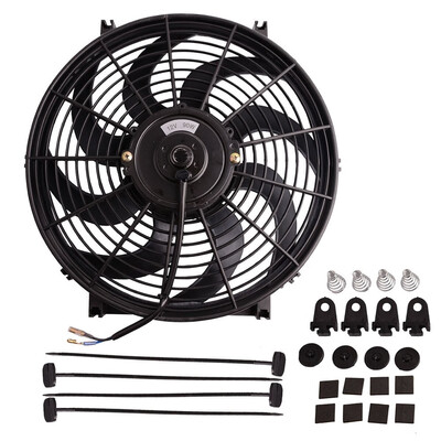 

7" 10" 12" 14" 16" 12V Universal Electric Radiator Cooling Fan Push Pull Slim Mounting Kit