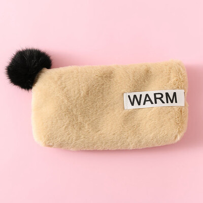 

1Pc Creative Camouflage Canvas Pencil Case Boy Gift Girl Cute Plush Fuzzy Fluffy Pencil Case Makeup Cosmetic Bag