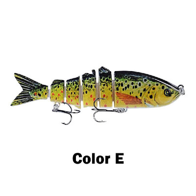 

12cm 185g Fishing Lure Hard Bait Multi Segments Swimbait Crankbait Artificial Fishing Lure Bait with Treble Hooks