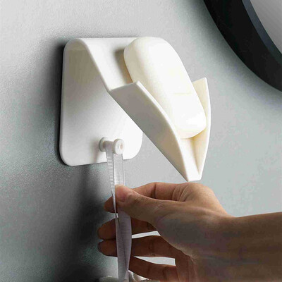 

JPGIF Creative Punch-free Soap Box Bathroom Drain Holder Wall Hanging Rack Tools