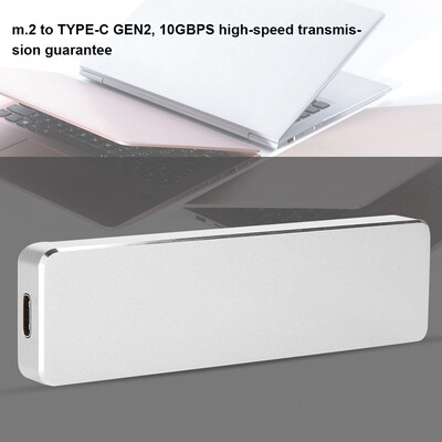

Greensen High Speed External NVME M2 to TYPE-C 31 Mobile SSD Enclosure Case Silver SSD Case External TYPE-C31 SSD Enclosure