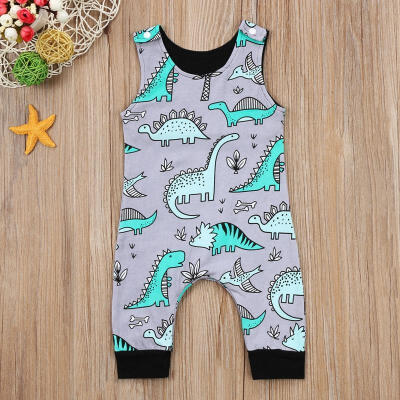 

Newborn Baby Boy Romper Bodysuit Jumpsuit Clothes Dinosaur Outfit 0-24M