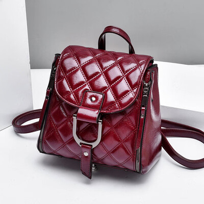 

Bag womens fashion small fragrant water water water&wax four-way red-textured red-textured backpack