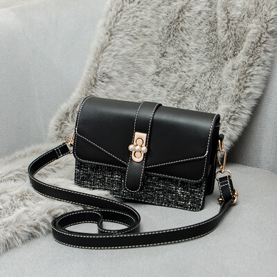 

Woolen small womens bag tide small square bag fashion Korean version of single shoulder chain Joker Messenger bag ins