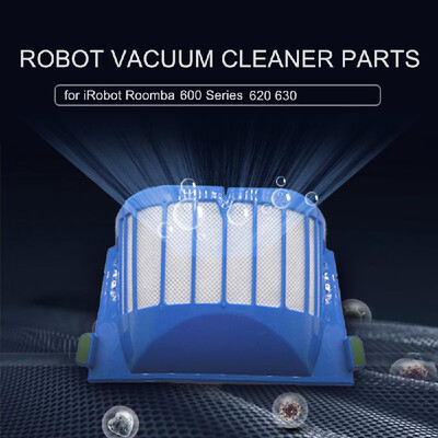 

Robot Vacuum Cleaner Parts Blue Aero Vac Filter Replacement for iRobot Roomba 600 Series 620 630 Accessories