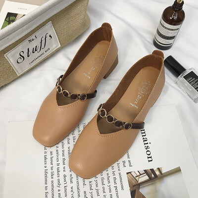 

Shoe women 2019 spring new Joker Korean student bean shoes net red documentary shoes women grandma shoes