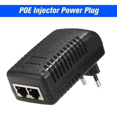 

POE Injector Ethernet Power Supply Adapter DC48V 05A 154W POE pin45 78- Compatible WT IEEE8023af for IP Camera IP Pho