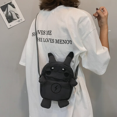 

Japanese Harajuku Cute Canvas Bag Girls Bag Chao Meng Cartoon Fashion One Shoulder Slant Bag
