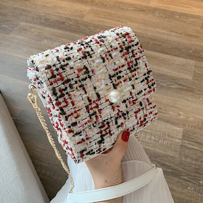 

Qiao Bani 2019 new Korean ulzzang fashion wild chain flip bag trend single shoulder diagonal handbag