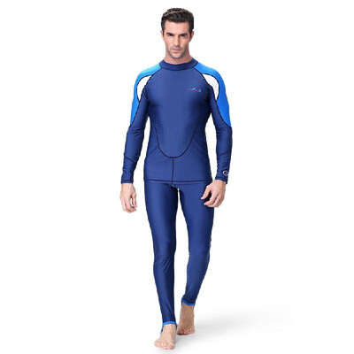 

Romacci Mens Diving Suit 2 Pieces Set Quick Dry UPF50 UV Protection Snorkeling Surfing Swimming Suit Long Sleeve Shirt Pants