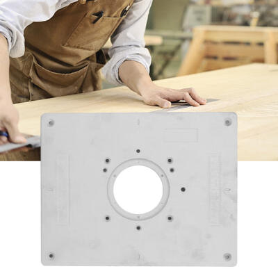 

Greensen Aluminum Alloy Router Table Insert Plate with Rings&Screws for Woodworking