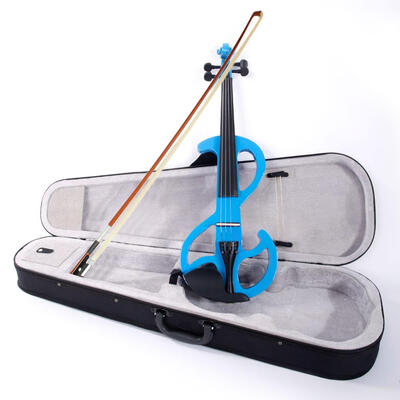 

Ktaxon Blue 8 Pattern Electroacoustic Violin - Full Size Case Bow Rosin