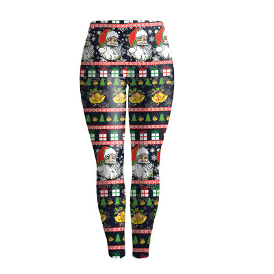 

Tailored Fashion Women Lady Skinny Christmas Printed Stretchy Pants Leggings BK