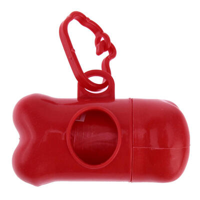 

Pet Dog Bone Shape Trash Bag Dispenser with 1 Roll Pet Poop Bag Set