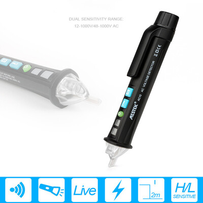 

〖Follure〗Electric Non-Contact Voltage Tester Pen AC Volt Alert Detector Sensor 12-1000V