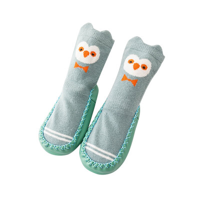 

Cotton Warm Children Cocks 0-2T Winter Spring Autumn Cartoon Baby Socks Newborn Baby Anti Slip Leather Sole Baby Floor Socks