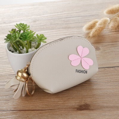 

Tailored Fashion Women Flower Zip Wallet Coin Purse Keychain Bag Storage Bag