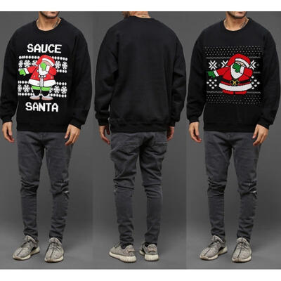 

Womens Mens Hoodie Sweatshirt Jumper Sweater Pullover Tops Coat Christmas Xmas