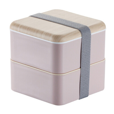 

Double Layer Lunch Box Bento Box Portable Leakproof Independent Lattice Bento Lunch Box Kids Bento Box Portable Food Container