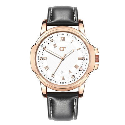 

Gobestart Hot Man Leather Watch Whatever Late Anyway Letter Watches New Pointer glow