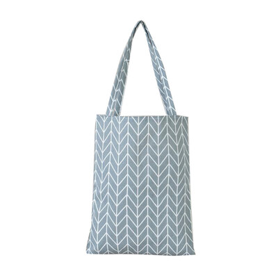 

Women Handmade Cotton Linen Casual Plaid Print School Student Tote Shoulder Bag