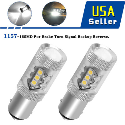 

4x White 1157 High Power 80W Non-polarity LED ParkingBackup Reverse Light Bulb