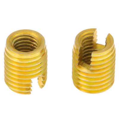 

Greensen 10pcs M8 x M5 Self Tapping Threaded Insert 302 Slotted Type Screw Bushing for Thread Repair