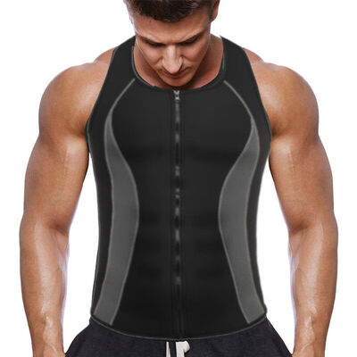 

SLIMBELLE Men Neoprene Sweat Hot Sauna Suit Muscle Training Fitness Gym Wear Workout Shirt