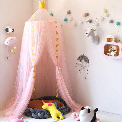 

Siaonvr Kids Baby Bed Canopy Bedcover Mosquito Net Curtain Bedding Dome Tent Room Decor