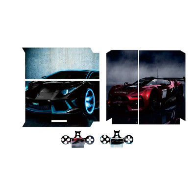 

Stylish Full Body Decal Skin Sticker Cover for PS4 Playstation Console&2 Controllers Style 10