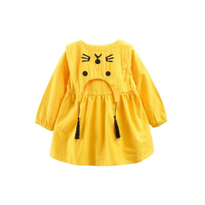 

Baby Girls Dresses Autumn Long-sleeved Embroidery Dress Girls baby dress children