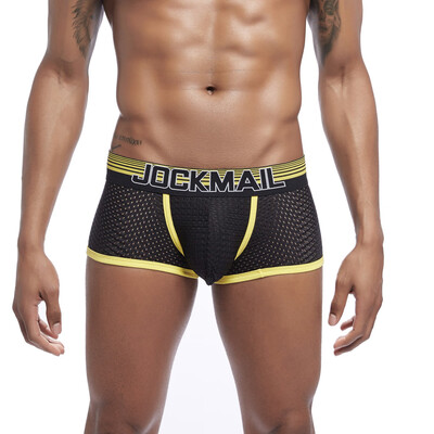 

Tailored Mens New Underpants Mesh Breathable Patchwork Sports Fitness Underwear Briefs