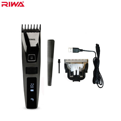 

Waterproof hair trimmer liquid crystal intelligent display mens hairdresser rechargeable integrated built-in comb hairdresser