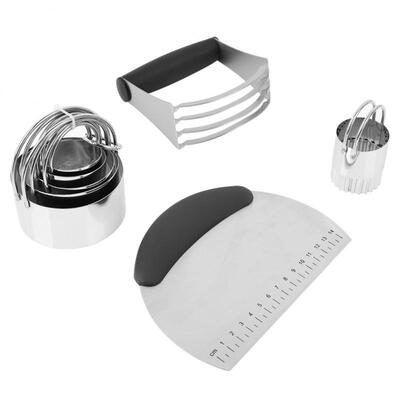 

Greensen Professional Stainless Steel Pastry Scraper Dough Blender Biscuit Cutter Set