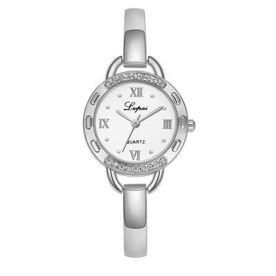 

Women Watches Hot Sale Rose Gold Bacelet Simple With Rhinestone Dress Gifts Clock Quartz Ladies Wristwatch Kol Saati
