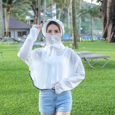 

2019 new riding electric car sunscreen women spot sunscreen mask hat short sunscreen clothing factory outlet