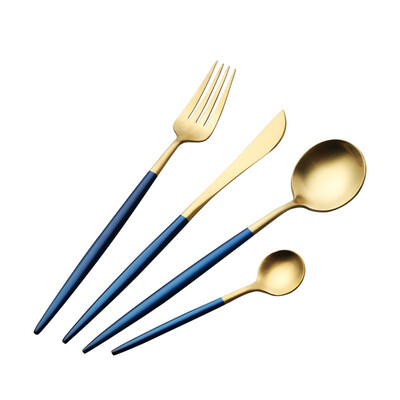 

luxetec Stainless steel cutlery set of 4 7021