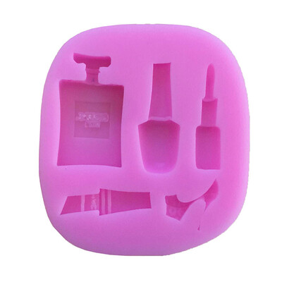 

Silicone Fondant Mould Lipstick Shoe Cake Decor Icing Sugarcraft Makeup Mold Mat