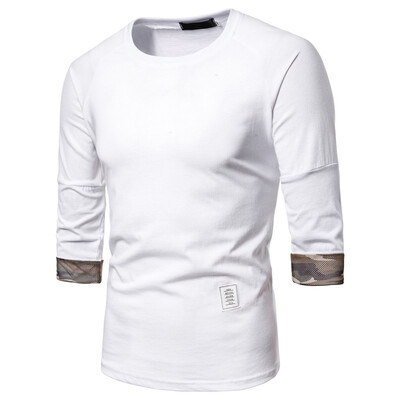 

Toponeto Mens Solid Color Cotton Round Neck Slim Fit Half Sleeve Top Shirt Blouse