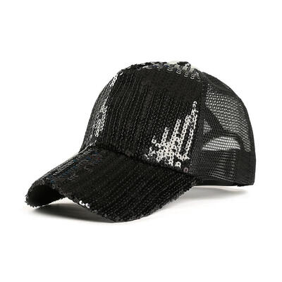 

Summer Baseball Caps Men Women Mesh Breathable Snapback Casual Sequin Hats