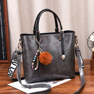 

Handbag female fashion large capacity mother retro single shoulder simple oblique shoulder texture commute tot bag