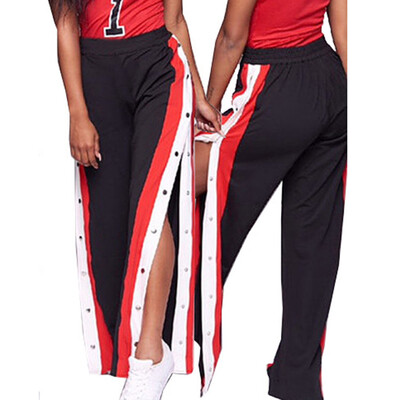 

Tailored Women Sexy Loose Stretch Rivet High Waist Wide Leg Long Pants