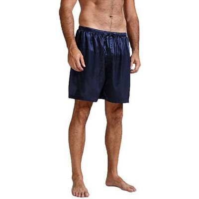 

Mens Silk Satin Pajamas Pyjamas Shorts Lounge Beach Shorts Boxer Free shipping SXL