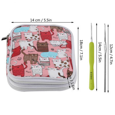 

Greensen 72Pcs Crochet Hooks Knitting Needles Tools Kits Set Storage Case Accessory