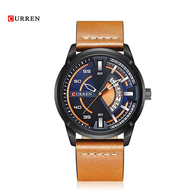 

Curren 8298 Male Quartz Watch Calendar Stainless Steel Knit Band Wristwatch