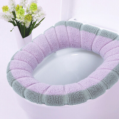 

Gobestart Bathroom Toilet Seat Closestool Washable Soft Warmer Mat Cover Pad Cushion