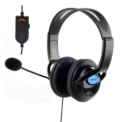 

DELUXE HEADSET HEADPHONES with MICROPHONE VOLUME CONTROL for PS4 CONTROLLER